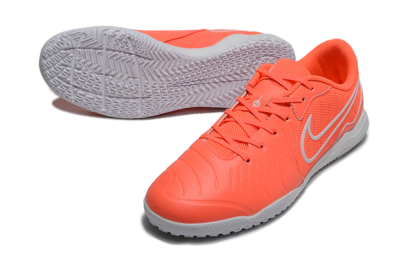 Men's Nike Tiempo Legend 10 Academy IC Indoor & Futsal Low-Tops Football Shoes - Red/White