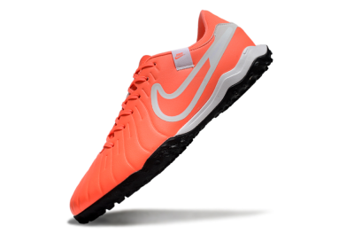 Men's Nike Tiempo Legend 10 Academy TF Artificial Turf Low-Tops Football Shoes - Red/White/Black