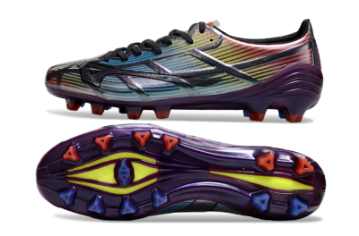 Men's Mizuno Morelia Neo Sala FG Firm Ground Low-Tops Football Boots - Blue/Yellow/Red/Purple