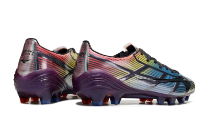 Men's Mizuno Morelia Neo Sala FG Firm Ground Low-Tops Football Boots - Blue/Yellow/Red/Purple