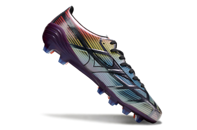 Men's Mizuno Morelia Neo Sala FG Firm Ground Low-Tops Football Boots - Blue/Yellow/Red/Purple