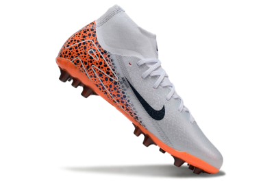 Unisex Nike Air Zoom Mercurial Superfly 10 Elite AG Artificial Grass High-Tops Football Boots - Grey/Black/Leopard
