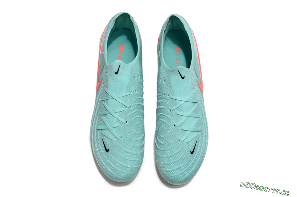 Men's Nike Phantom GX Elite AG Artificial Grass Low-Tops Football Boots - Jade/Red/White 4
