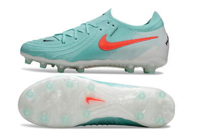Men's Nike Phantom GX Elite AG Artificial Grass Low-Tops Football Boots - Jade/Red/White