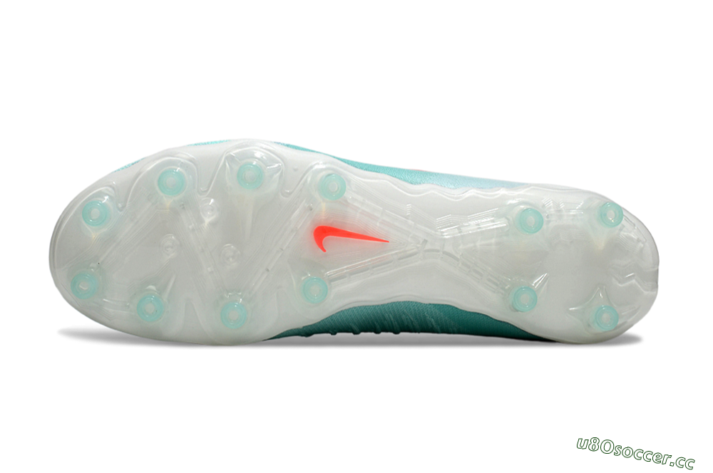 Men's Nike Phantom GX Elite AG Artificial Grass Low-Tops Football Boots - Jade/Red/White 6
