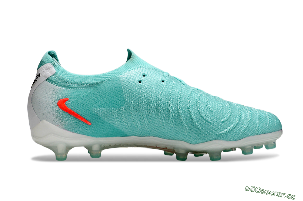 Men's Nike Phantom GX Elite AG Artificial Grass Low-Tops Football Boots - Jade/Red/White 7