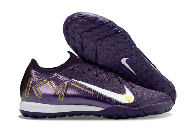 Unisex Nike Air Zoom Mercurial Vapor 16 Elite TF Artificial Turf Low-Tops Football Shoes - Purple/White/Gold