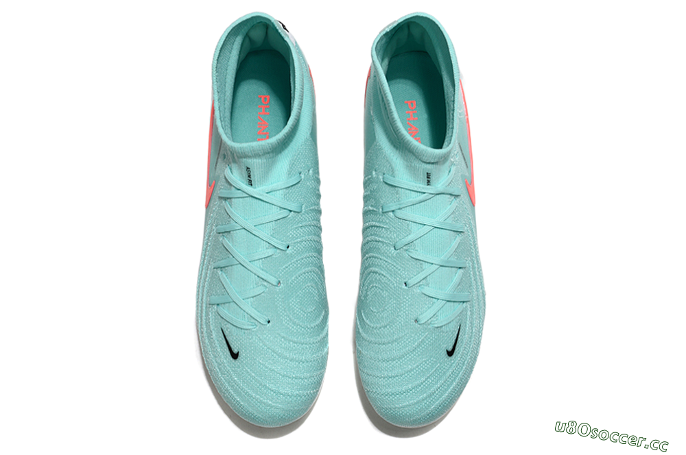 Men's Nike Phantom Luna Elite AG Artificial Grass High-Tops Football Boots - Jade/Red/White 4