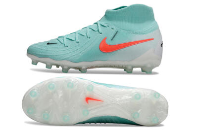 Men's Nike Phantom Luna Elite AG Artificial Grass High-Tops Football Boots - Jade/Red/White