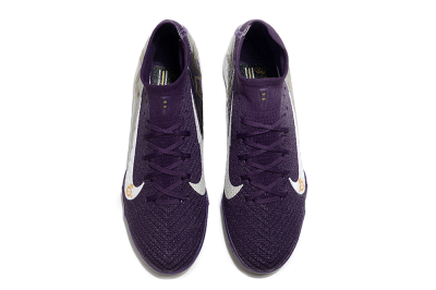 Unisex Nike Air Zoom Mercurial Superfly 10 Elite TF Artificial Turf High-Tops Football Shoes - Purple/White/Gold