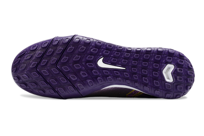 Unisex Nike Air Zoom Mercurial Superfly 10 Elite TF Artificial Turf High-Tops Football Shoes - Purple/White/Gold