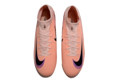 Unisex Nike Air Zoom Mercurial Superfly 10 Elite FG Firm Ground High-Tops Football Boots - Pink/Black/Purple