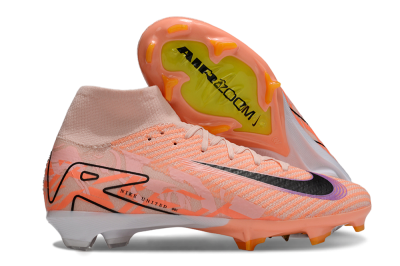 Unisex Nike Air Zoom Mercurial Superfly 10 Elite FG Firm Ground High-Tops Football Boots - Pink/Black/Purple