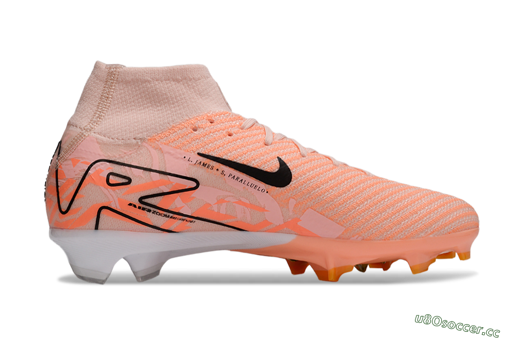 Unisex Nike Air Zoom Mercurial Superfly 10 Elite FG Firm Ground High-Tops Football Boots - Pink/Black/Purple 7