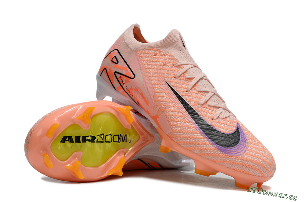 Unisex Nike Air Zoom Mercurial Vapor 16 Elite FG Firm Ground Low-Tops Football Boots - Orange/Black/Purple 3
