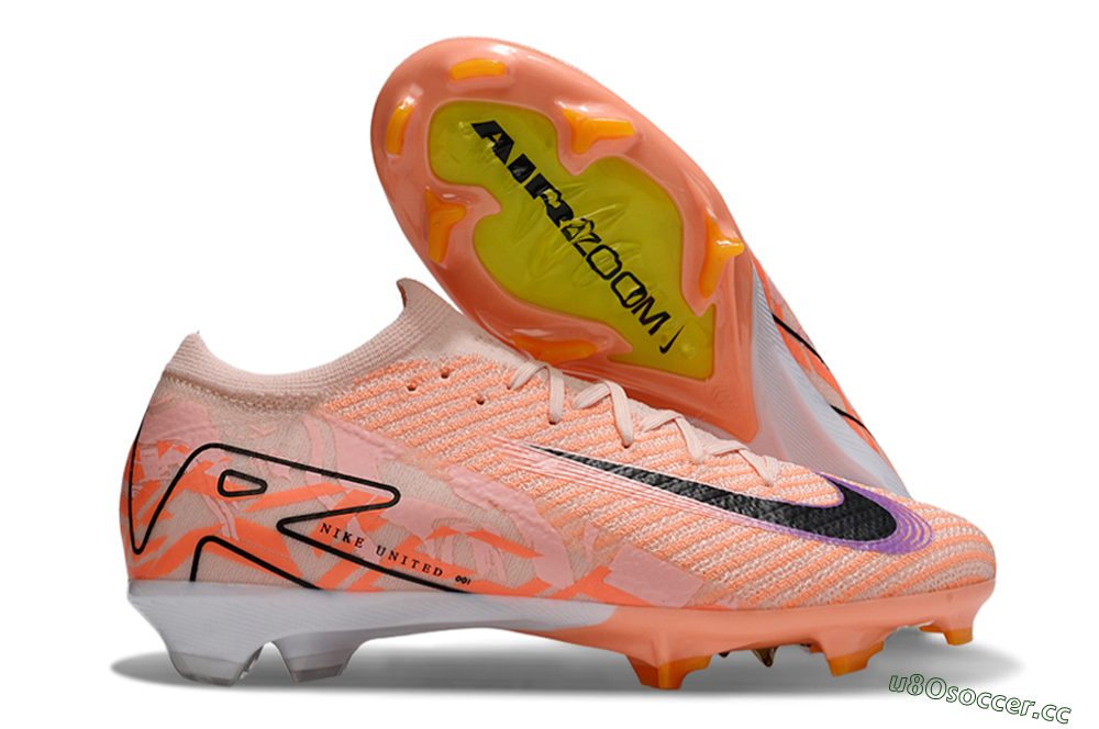 Unisex Nike Air Zoom Mercurial Vapor 16 Elite FG Firm Ground Low-Tops Football Boots - Orange/Black/Purple 2