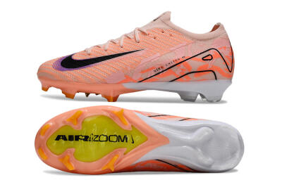 Unisex Nike Air Zoom Mercurial Vapor 16 Elite FG Firm Ground Low-Tops Football Boots - Orange/Black/Purple