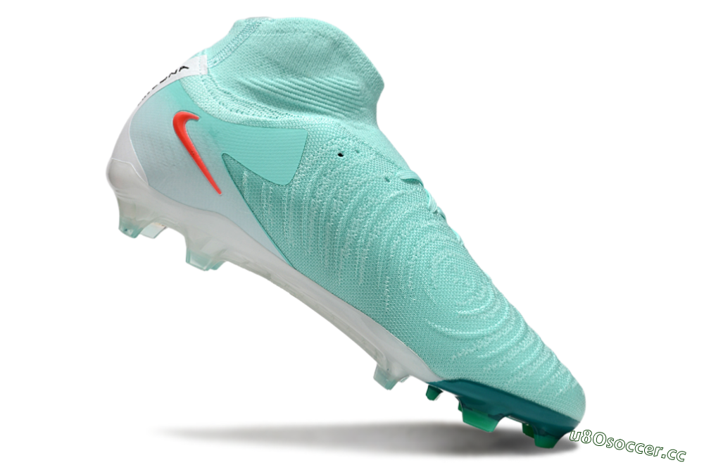Men's Nike Phantom Luna Elite NU FG Firm Ground High-Tops Football Boots - Jade/Red/White 4