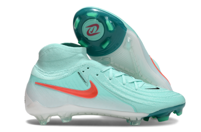 Men's Nike Phantom Luna Elite NU FG Firm Ground High-Tops Football Boots - Jade/Red/White