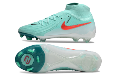 Men's Nike Phantom Luna Elite NU FG Firm Ground High-Tops Football Boots - Jade/Red/White