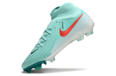 Men's Nike Phantom Luna Elite NU FG Firm Ground High-Tops Football Boots - Jade/Red/White