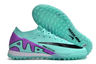 Unisex Nike Air Zoom Mercurial Vapor 16 Elite TF Artificial Turf Low-Tops Football Shoes - Jade/Black/Purple