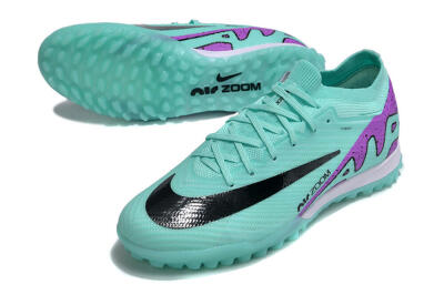 Unisex Nike Air Zoom Mercurial Vapor 16 Elite TF Artificial Turf Low-Tops Football Shoes - Jade/Black/Purple