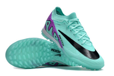Unisex Nike Air Zoom Mercurial Vapor 16 Elite TF Artificial Turf Low-Tops Football Shoes - Jade/Black/Purple