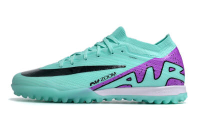 Unisex Nike Air Zoom Mercurial Vapor 16 Elite TF Artificial Turf Low-Tops Football Shoes - Jade/Black/Purple