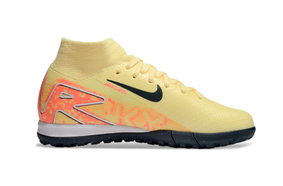 Kids Nike Air Zoom Mercurial Superfly 10 Elite TF Artificial Turf High-Tops Football Shoes - Yellow/Black/Red
