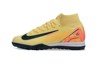 Kids Nike Air Zoom Mercurial Superfly 10 Elite TF Artificial Turf High-Tops Football Shoes - Yellow/Black/Red