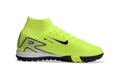 Kids Nike Air Zoom Mercurial Superfly 10 Elite TF Artificial Turf High-Tops Football Shoes - Yellow/Black/Silver