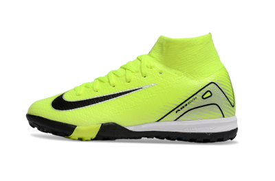 Kids Nike Air Zoom Mercurial Superfly 10 Elite TF Artificial Turf High-Tops Football Shoes - Yellow/Black/Silver