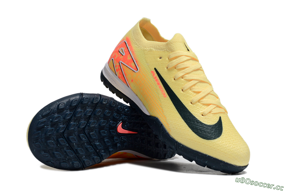 Kids Nike Air Zoom Mercurial Vapor 16 Elite TF Artificial Turf Low-Tops Football Shoes - Yellow/Black/Red 1