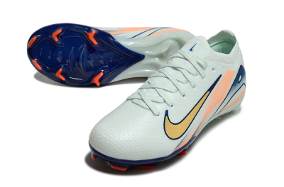 Kids Nike Air Zoom Mercurial Vapor 16 Elite FG Firm Ground Low-Tops Football Boots - Jade/Blue/Gold