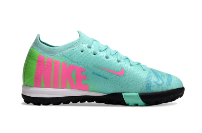 Kids Nike Air Zoom Mercurial Vapor 16 Elite TF Artificial Turf Low-Tops Football Shoes - Jade/Yellow/Pink