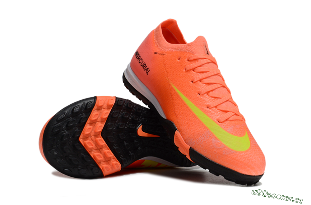 Kids Nike Air Zoom Mercurial Vapor 16 Elite TF Artificial Turf Low-Tops Football Shoes - Red/Yellow/Black 1