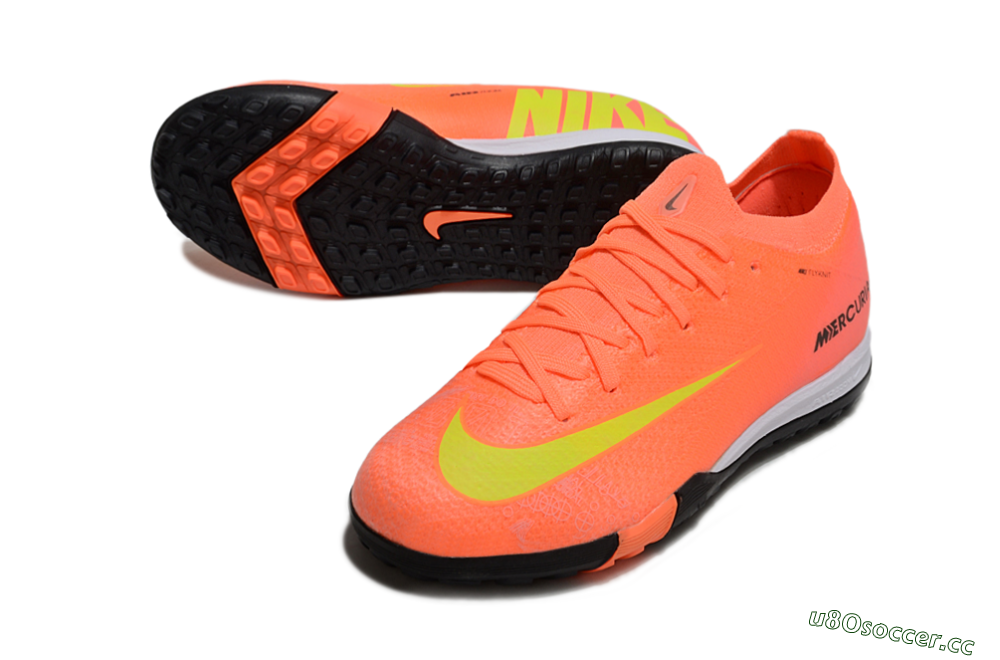 Kids Nike Air Zoom Mercurial Vapor 16 Elite TF Artificial Turf Low-Tops Football Shoes - Red/Yellow/Black 3