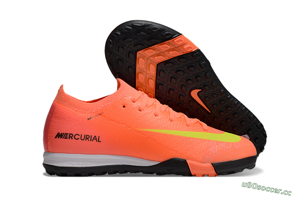 Kids Nike Air Zoom Mercurial Vapor 16 Elite TF Artificial Turf Low-Tops Football Shoes - Red/Yellow/Black 2