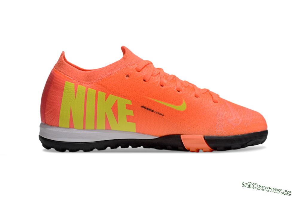Kids Nike Air Zoom Mercurial Vapor 16 Elite TF Artificial Turf Low-Tops Football Shoes - Red/Yellow/Black 4