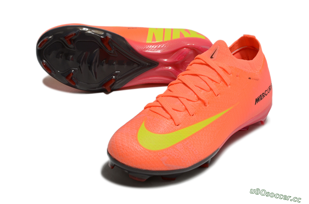 Kids Nike Air Zoom Mercurial Vapor 16 Elite FG Firm Ground Low-Tops Football Boots - Red/Yellow/Black 3