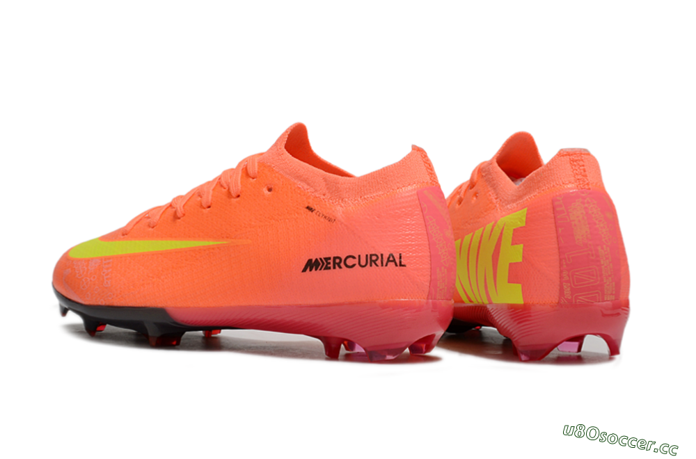 Kids Nike Air Zoom Mercurial Vapor 16 Elite FG Firm Ground Low-Tops Football Boots - Red/Yellow/Black 5