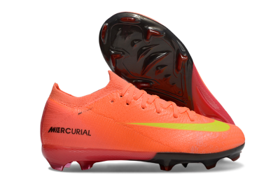 Kids Nike Air Zoom Mercurial Vapor 16 Elite FG Firm Ground Low-Tops Football Boots - Red/Yellow/Black