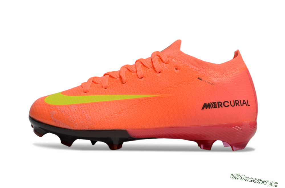 Kids Nike Air Zoom Mercurial Vapor 16 Elite FG Firm Ground Low-Tops Football Boots - Red/Yellow/Black 0