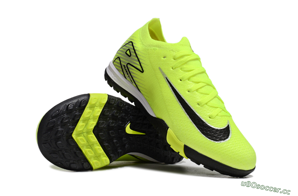 Kids Nike Air Zoom Mercurial Vapor 16 Elite TF Artificial Turf Low-Tops Football Shoes - Yellow/Black/Silver 1