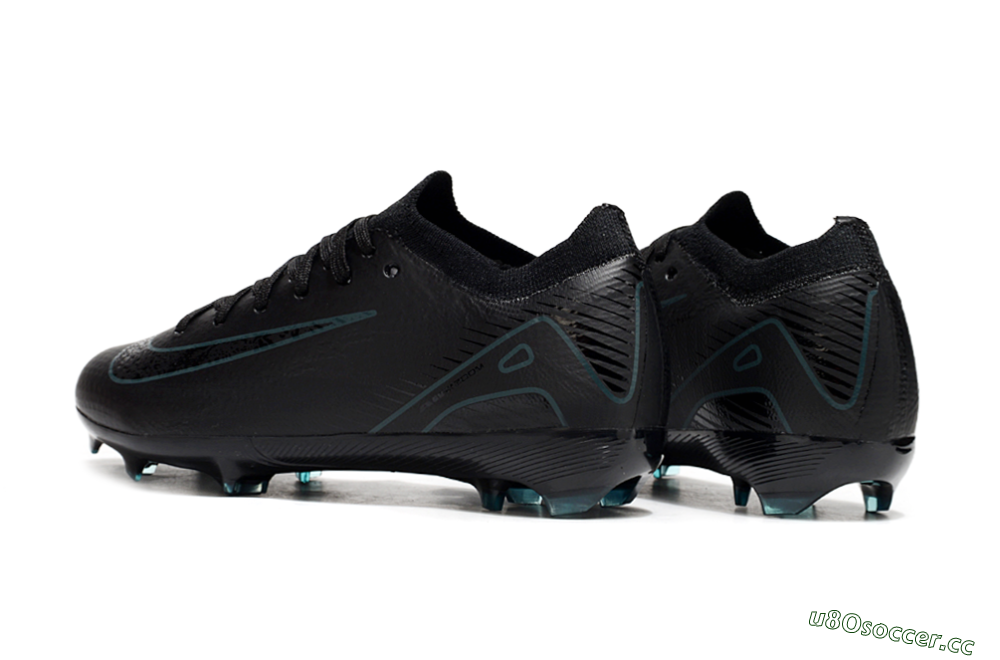 Kids Nike Air Zoom Mercurial Vapor 16 Elite FG Firm Ground Low-Tops Football Boots - Black/Blue 5