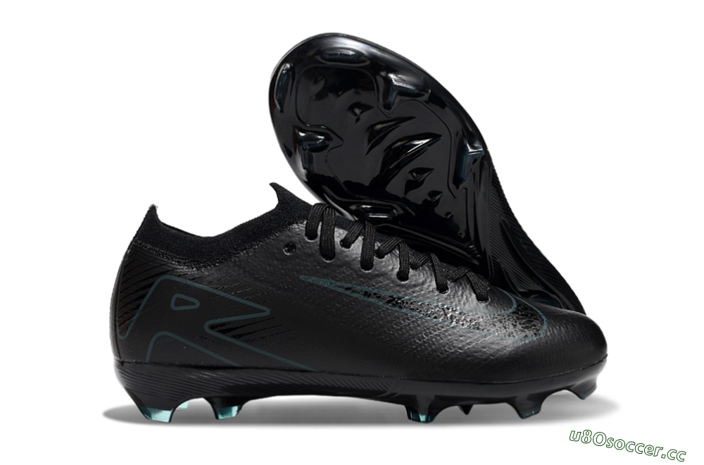 Kids Nike Air Zoom Mercurial Vapor 16 Elite FG Firm Ground Low-Tops Football Boots - Black/Blue 2