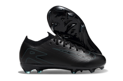 Kids Nike Air Zoom Mercurial Vapor 16 Elite FG Firm Ground Low-Tops Football Boots - Black/Blue