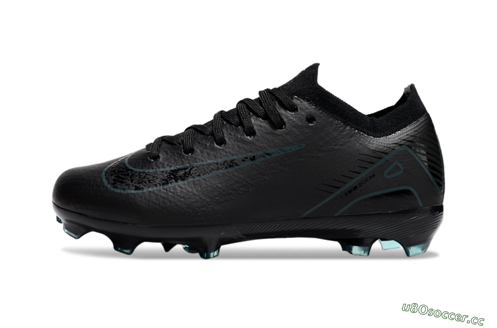 Kids Nike Air Zoom Mercurial Vapor 16 Elite FG Firm Ground Low-Tops Football Boots - Black/Blue 0