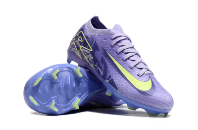 Kids Nike Air Zoom Mercurial Vapor 16 Elite FG Firm Ground Low-Tops Football Boots - Purple/Yellow